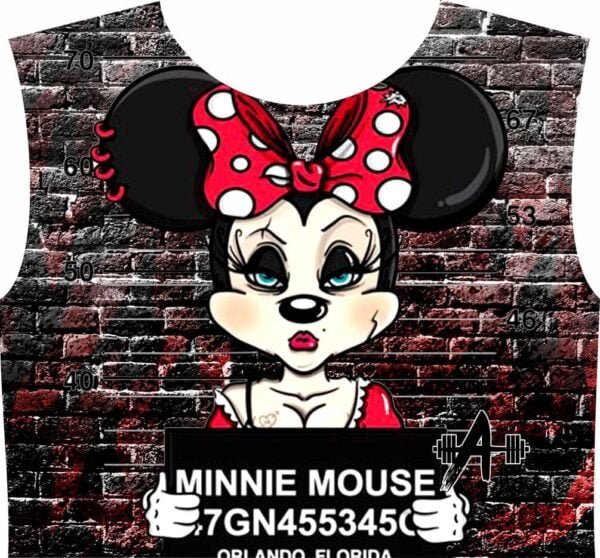 Top , Minnie Mouse, Rojo