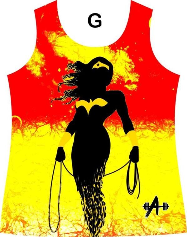 Olimpica .Amarillo, Rojo, Mujer Maravilla, DC