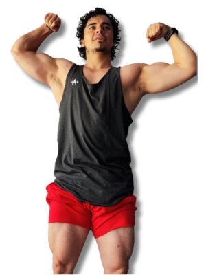 💪 Playera Olímpica de Hombre con Corte en "U" - Estilo y Confort en Colores Lisos 02