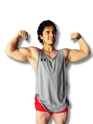 💪 Playera Olímpica de Hombre con Corte en "U" - Estilo y Confort en Colores Lisos 06