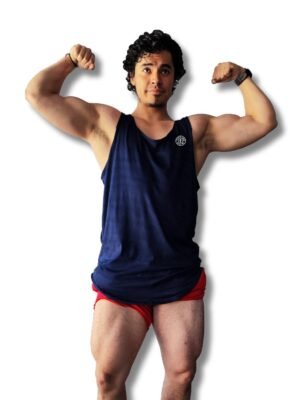 💪 Playera Olímpica de Hombre con Corte en "U" - Estilo y Confort en Colores Lisos 08