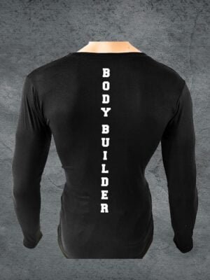 💪 Playeras Manga Larga de Hombre en Colores Lisos 📚- Resalta tu Físico con Elegancia 012