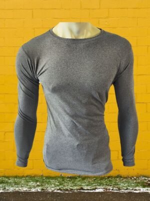 💪 Playeras Manga Larga de Hombre en Colores Lisos 📚- Resalta tu Físico con Elegancia 01
