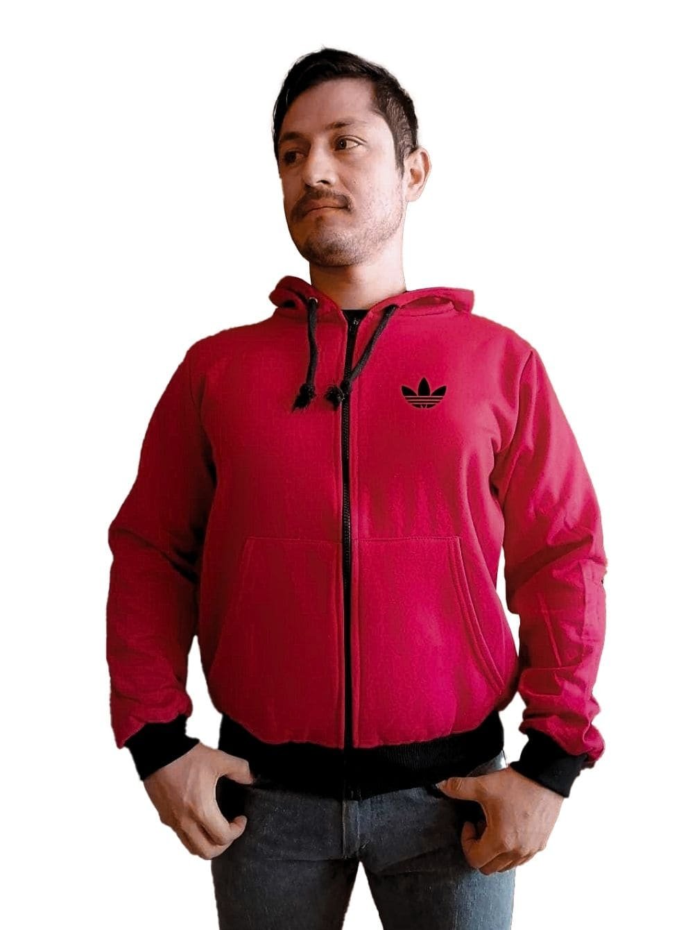 Sudadera Abierta Sudadera con Cierre Estilo Hoodie de Hombre y